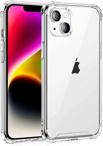Capa Capinha Transparente Para iPhone 14 Normal Case Com Bordas Anti Impacto
