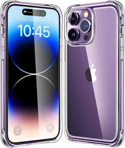 Capa Capinha Transparente Para iPhone 14 Pro Max Case Com Bordas Anti Impacto