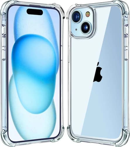 Capa Capinha Transparente Para iPhone 15 Normal Case Com Bordas Anti Impacto