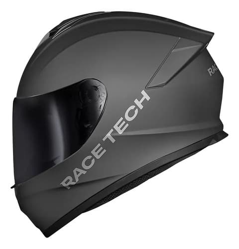 Capacete Race Tech Hit Monocolor Cinza Fosco Cor Cinza-escuro Tamanho Do Capacete 62