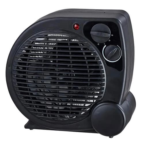 Aquecedor Elétrico Portátil A Ar Ventilador Quente Preto Aq04 - Mimo Style