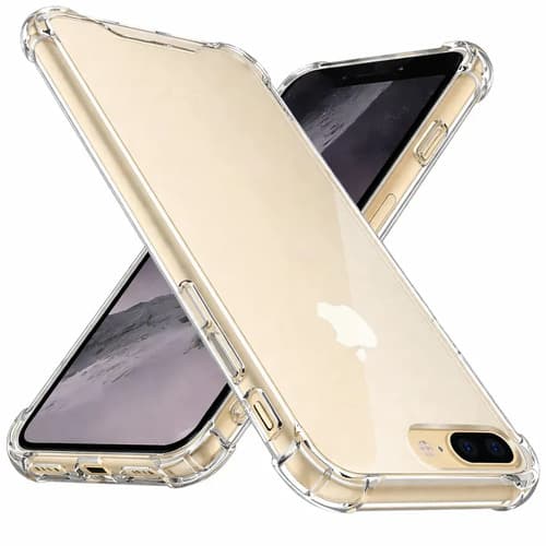 Capa Capinha Transparente Para iPhone 7 Plus E 8 Plus Case Com Bordas Anti Impacto