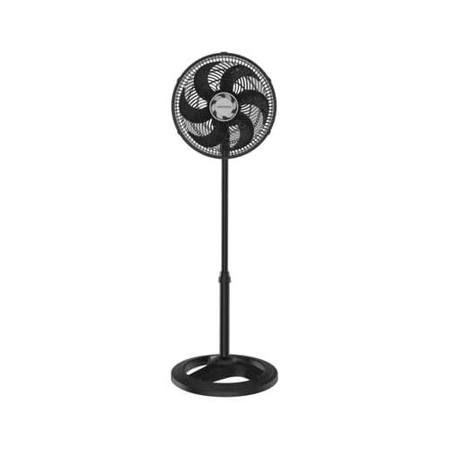 Ventilador Oscilante De Coluna Ventisol 30cm Turbo 6 Pás Preto