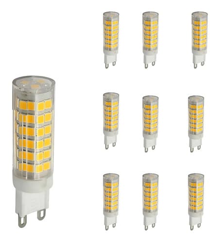 10 Lâmpada LED Halopin G9 7w Lustres Pendente Cor da luz Branco-quente amarelo