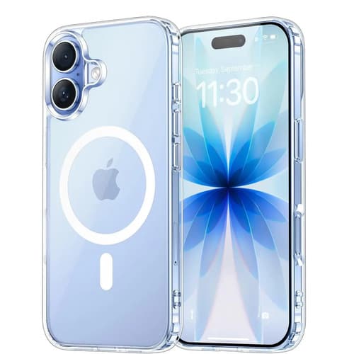 Capa Capinha Magnética Para iPhone 17 Normal Case Transparente Com Carregamento Por Indução