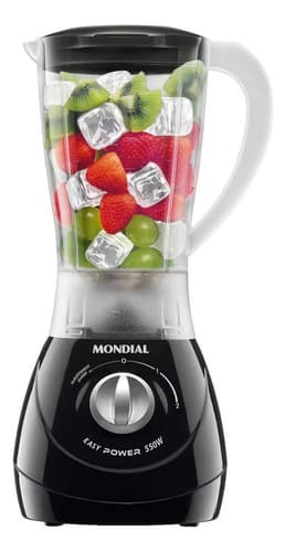 Liquidificador Mondial 2,2l Preto L-550 Easy Power 550w
