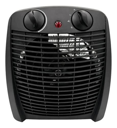 Aquecedor Elétrico 2 Em 1 Kian Preto 1500w Aq100 2 Níveis De Aquecimento + Ventilação