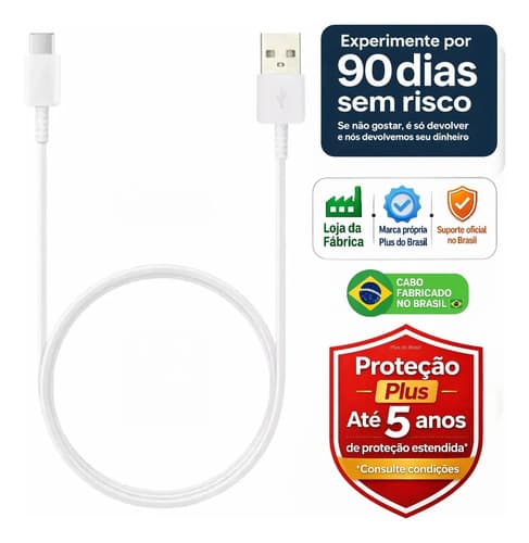 Plus do Brasil Cabo Usb Turbo Tipo C Para Samsung Galaxy S25 S24 Plus S23 Fe S22 S21 S20 A16 A15 A22 A13 A14 A55 A53 A54 A06 A05s A20 A21 Apple iPhone 17 16 15 Carplay Android Auto BR