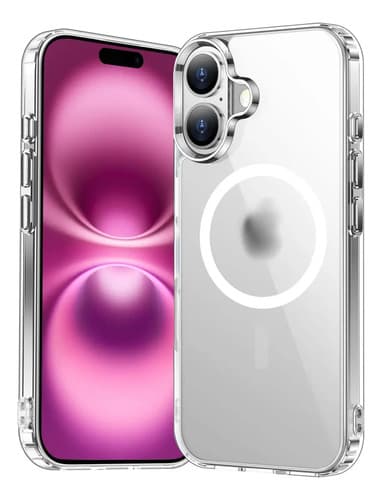 Capa Capinha Magnética Para iPhone 16 Normal Case Transparente Com Carregamento Por Indução