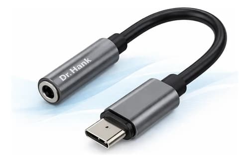 Cabo Adaptador Tipo C Para P2 3,5mm Som Estéreo Conector Metálico Reforçado Plug And Play Pvc Flexível Compatível Com Dispositivos Digitais Portátil Resistência Dr Hank