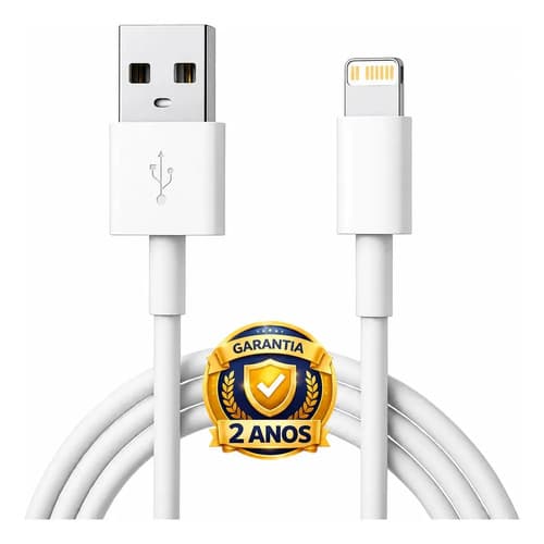 Cabo Carregador Para iPhone 6 7 8 X Xs 11 Se 12 Xr 13 14 Pro Max Branco DTimp