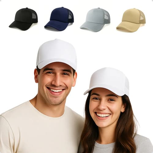Boné Trucker Preto Liso Redinha Aba Curva Telinha Cor Branco Tamanho Un Com Ajuste