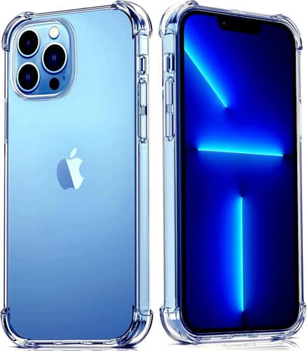 Capa Capinha Transparente Para iPhone 13 Pro Case Com Bordas Anti Impacto