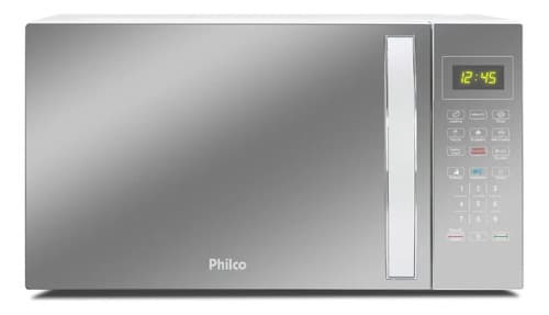 Micro-ondas 33L Philco Espelhado/Branco 1400W 127V PMO38E