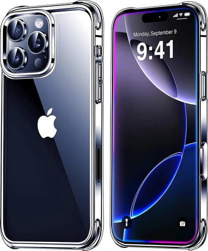 Capa Capinha Transparente Para iPhone 16 Pro Case Com Bordas Anti Impacto
