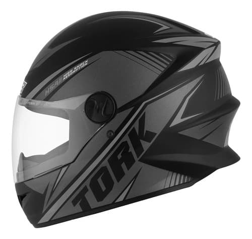 Capacete protork r8 motocicleta fechado plata