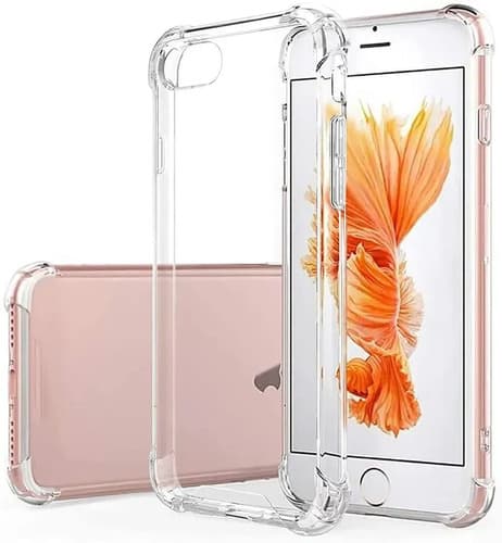 Capa Capinha Transparente Para iPhone 7 E 8 Normal E Se Case Com Bordas Anti Impacto