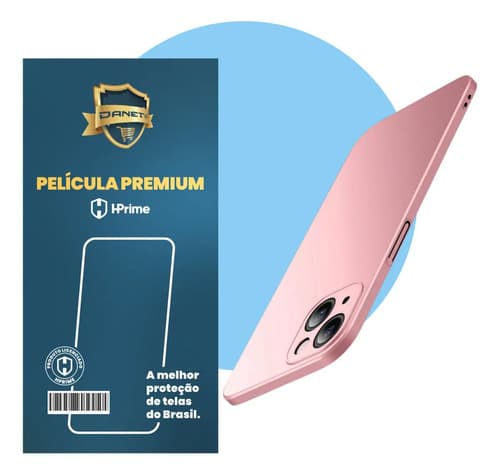 Kit Capa Capinha Slim Pro Acrílica Para iPhone 16 Pro Max Case Ultra Fina Fosca + Película De Vidro Temperado Danet