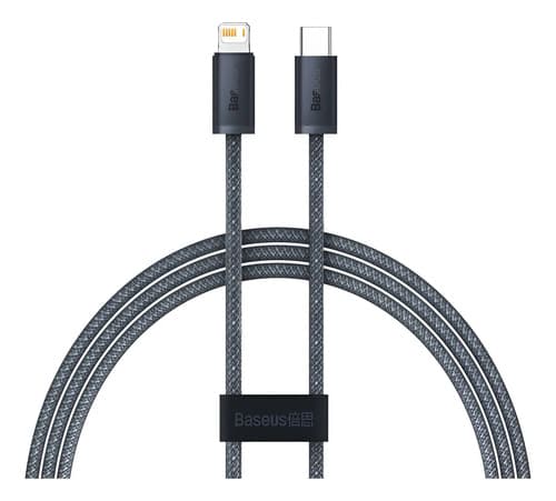 Cabo Turbo Baseus Dynamic Usb-c X Lightning 20w 1m Cinza Cor Cinza-escuro