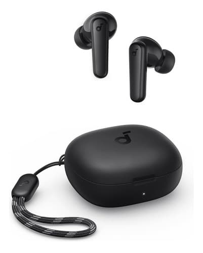 Fone De Ouvido Soundcore by Anker P20i Graves Poderosos e Impactantes Bluetooth 5.3 30H de Reprodução Resistência à Água 2 Mics IA para Chamadas Claras Personalização de Som via App Cor Preto