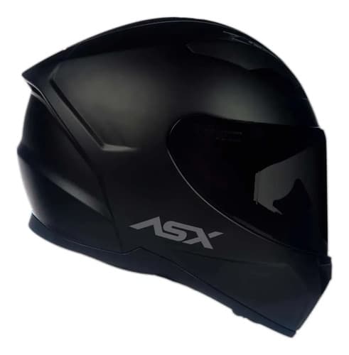 Capacete Moto Fechado ASX City Solid Fosco Preto tamanho 54