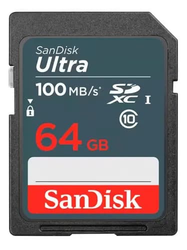 Cartão De Memória Sd Sandisk Ultra 64gb 100mb/s