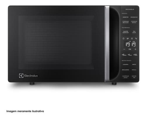 Micro-ondas Electrolux 23L Preto Efficient com Descongelamento Assistido (ME23P