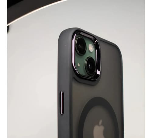 Capa Capinha Premium Magsafe Para iPhone 13 14 15 Cor Preto iPhone 14