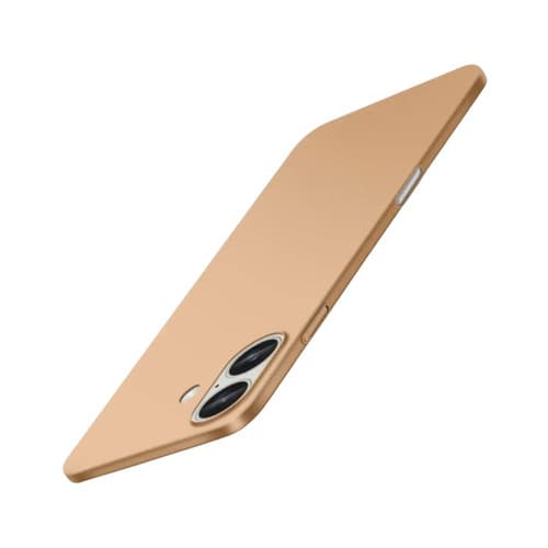 Capa Capinha Slim Pro Acrílica Para iPhone 16 Normal Case Ultra Fina Fosca - Dourada