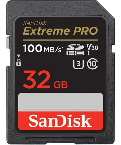 Cartão Memória Sandisk Extreme Pro Sdhc 32gb 100mb/s U3 V30