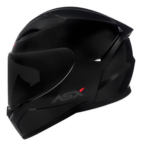 Capacete Fechado Asx City Solid Preto Fosco + Viseira Fumê Desenho Liso Tamanho do capacete 64