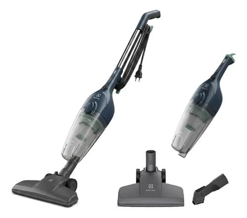 Aspirador pó vertical Electrolux 1450W STK14 cabo 5m portátil de mão 2 em 1 potente capacidade 1,6L filtro HEPA Azul Denim