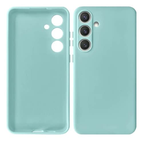 Capa Capinha Silicone Aveludada Para Galaxy A05s / A15 / A55 Cor Verde Água