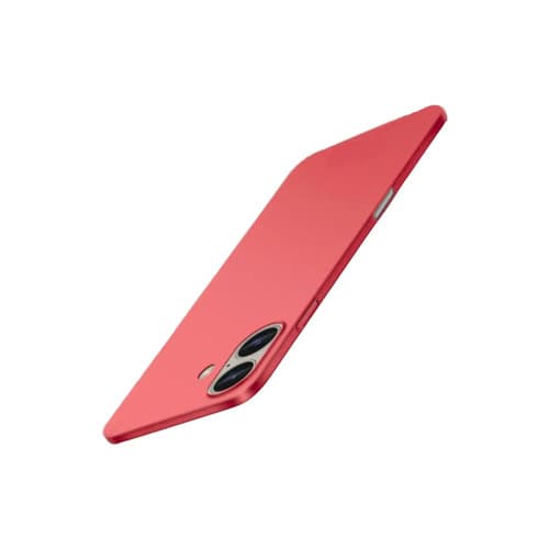 Capa Capinha Slim Pro Acrílica Para iPhone 16 Normal Case Ultra Fina Fosca - Vermelha