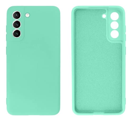 Capa Capinha Silicone Aveludada Para Samsung Galaxy S23 Cor Verde Água