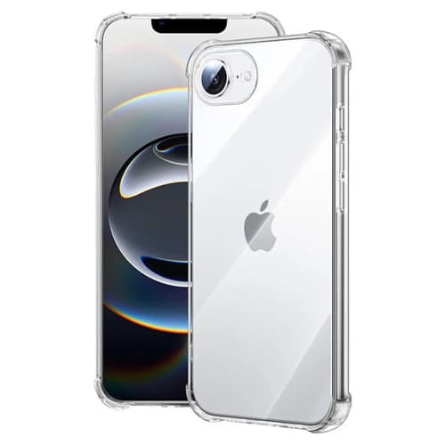 Capa Capinha Transparente Para iPhone 16e Case Com Bordas Anti Impacto