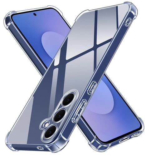 Capa Capinha Transparente Para Galaxy S25 Fe Case Com Bordas Anti Impacto Reforçada