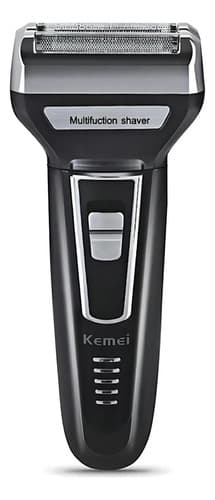 Aparador Barbeador Kemei KM-6558 Recarregável 3 Em 1 Cabeças Removíveis Bivolt