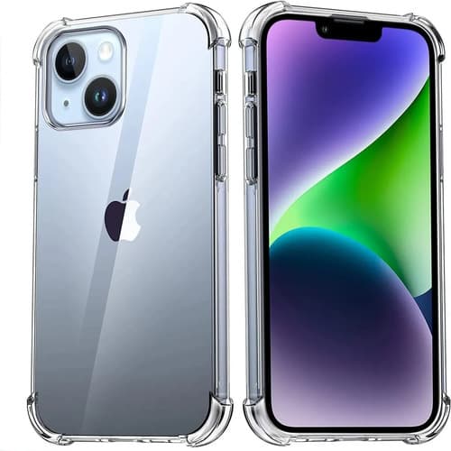 Capa Capinha Transparente Para iPhone 14 Plus Case Com Bordas Anti Impacto