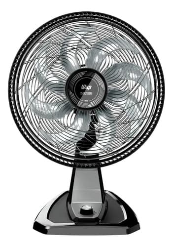 Ventilador de Mesa e Parede Wap Flow Turbo Eco, 2 em 1, Com 8 Pás e 3 Velocidades, Preto