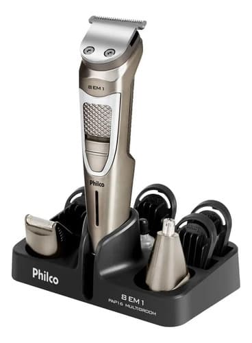 Aparador De Pelos Philco Multigroom 8 Em 1 5w Pap16