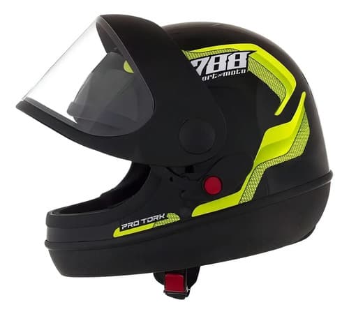 Capacete Para Moto Pro Tork Sport Moto 788 Cor Amarelo Tamanho do capacete 58