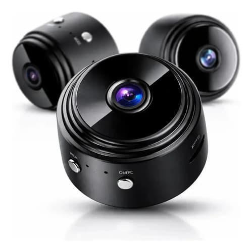 Mini Camera Wifi A9 1080p Camera Wifi Segurança Espia Sem Fio Monitoramento Remoto Visao Noturna Deteccao Movimento Grava Audio Video App Celular Camera Pequena Vigilancia Midiafone Preto