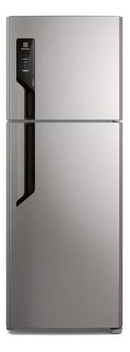 Geladeira Electrolux Frost Free com AutoSense 480L Efficient Duplex Inox Look TF71S Cor Prateado