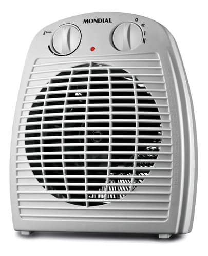 Aquecedor Elétrico Com Controle De Temperatura A-08 Mondial Cor Cinza