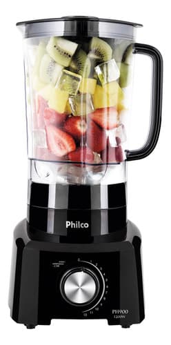 Liquidificador Philco 1200W 3L 12 Velocidades Preto PH900