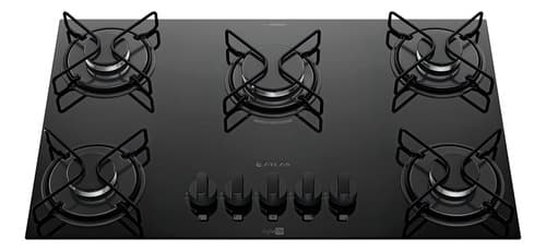 Cooktop 5 Bocas A Gás Atlas Agile Up Mega Chama Preto