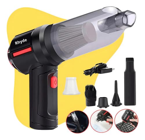 Aspirador De Pó Mini Soprador 3em1 Usb 1 Refil Portátil Recarregável Marca RHYDE