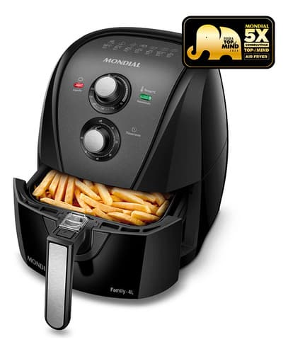 Fritadeira Sem Óleo Air Fryer 4l Mondial 1500W AFN-40-BFT