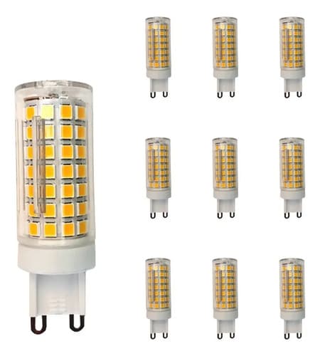 15 Lampada Led Halopim G9 12w 88led Lustre Arandela Luz Branco-quente